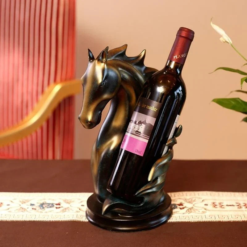 Elegant Horse Wine Holder