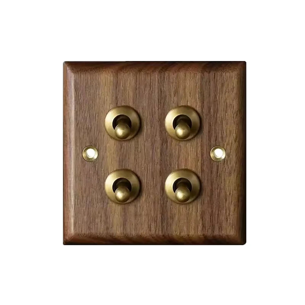 Vintage Brass Toggle Light Switch
