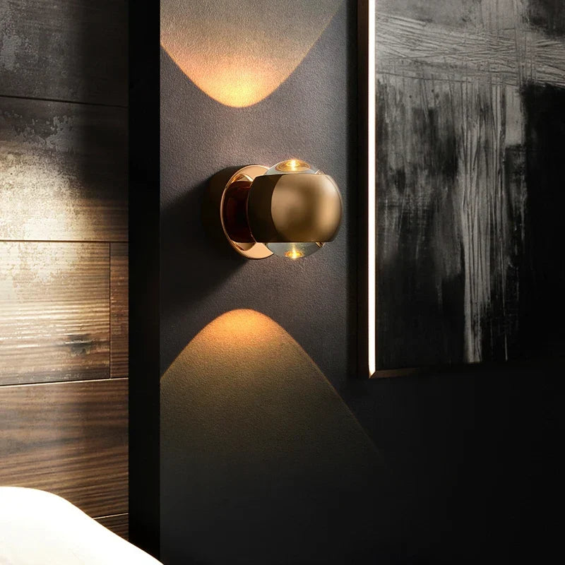 Modern Brass LED Wall Light