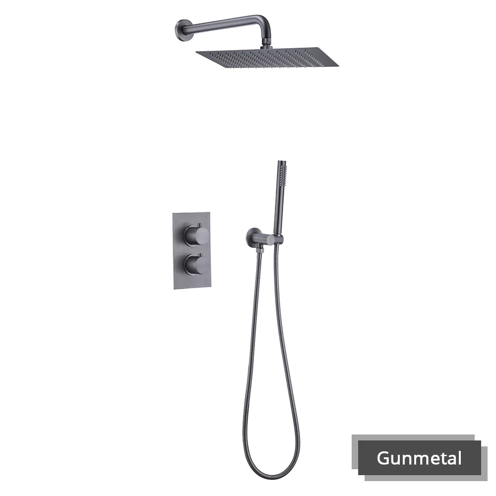 Elegant Wall-Mounted Shower System