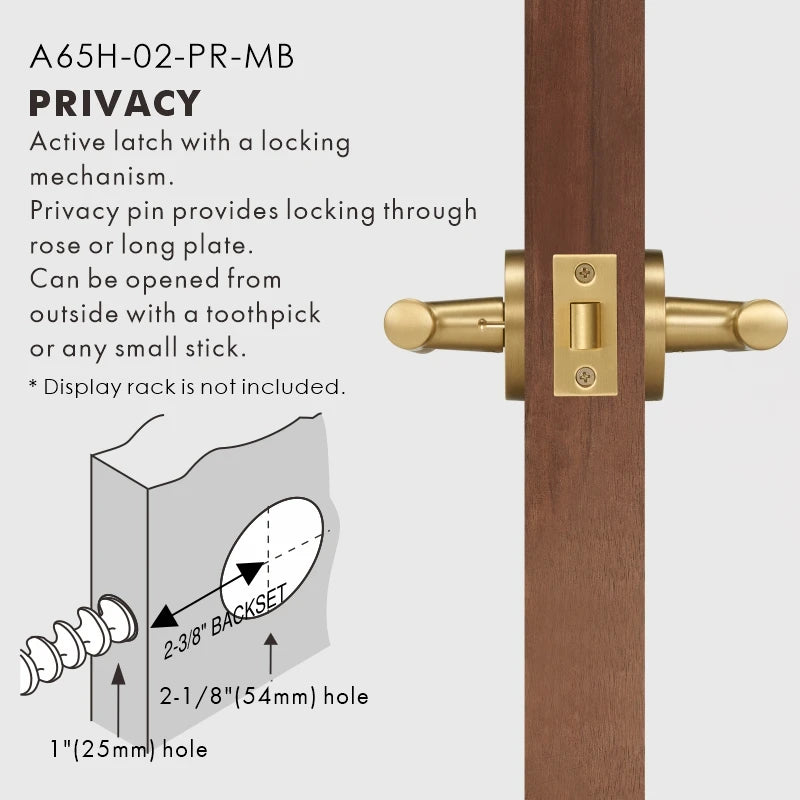 Elegant Bronze Door Handle Set