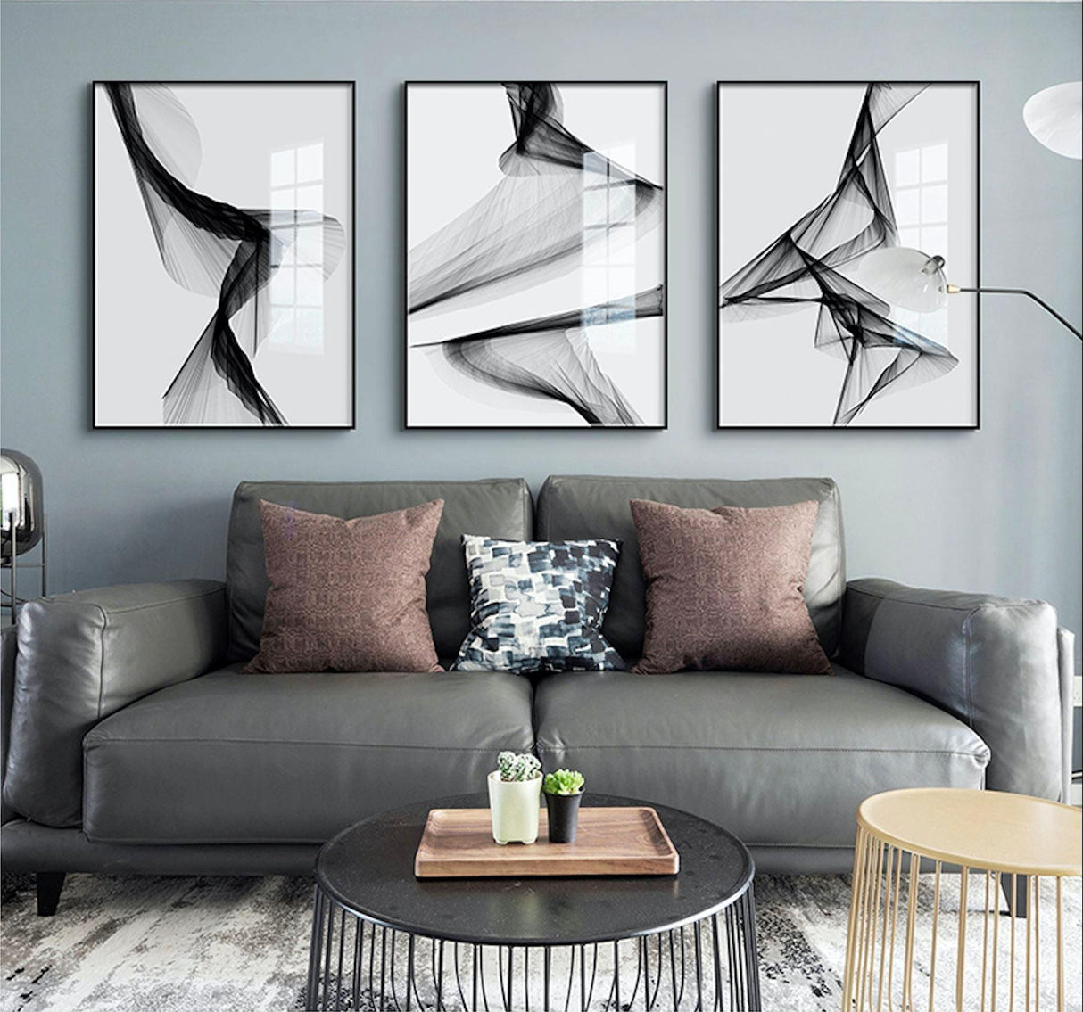 Abstract Black & White Canvas Prints