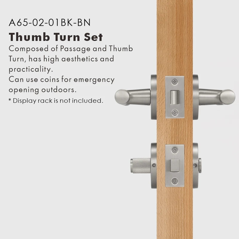 Elegant Bronze Door Handle Set