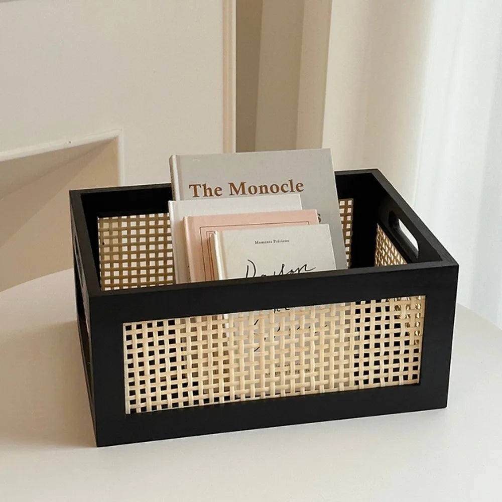 Retro Wooden Storage Basket