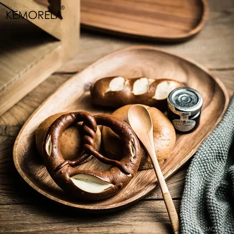 Nordic Natural Wooden Serving Plates