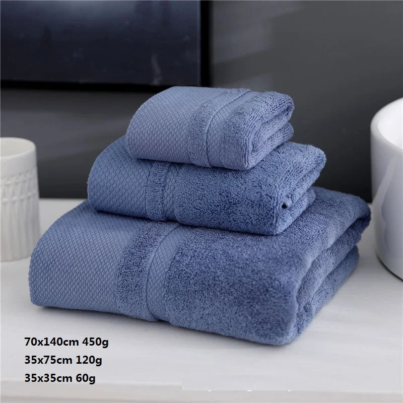 Luxurious Cotton Towel Set - 3 Piece