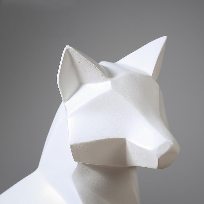 Lumi Geometric Fox Sculpture