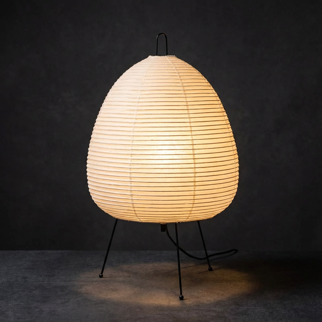 Wabi-Sabi Rice Paper LED Table Lamp
