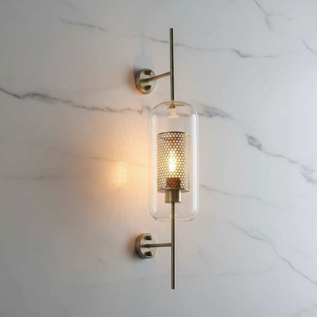 Modern Glass Bathroom Wall Light