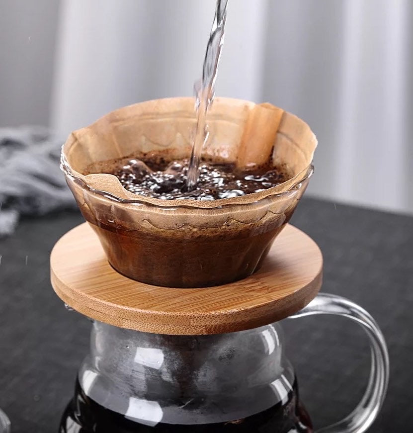 Hario V60 Glass Coffee Dripper Set – 500ml