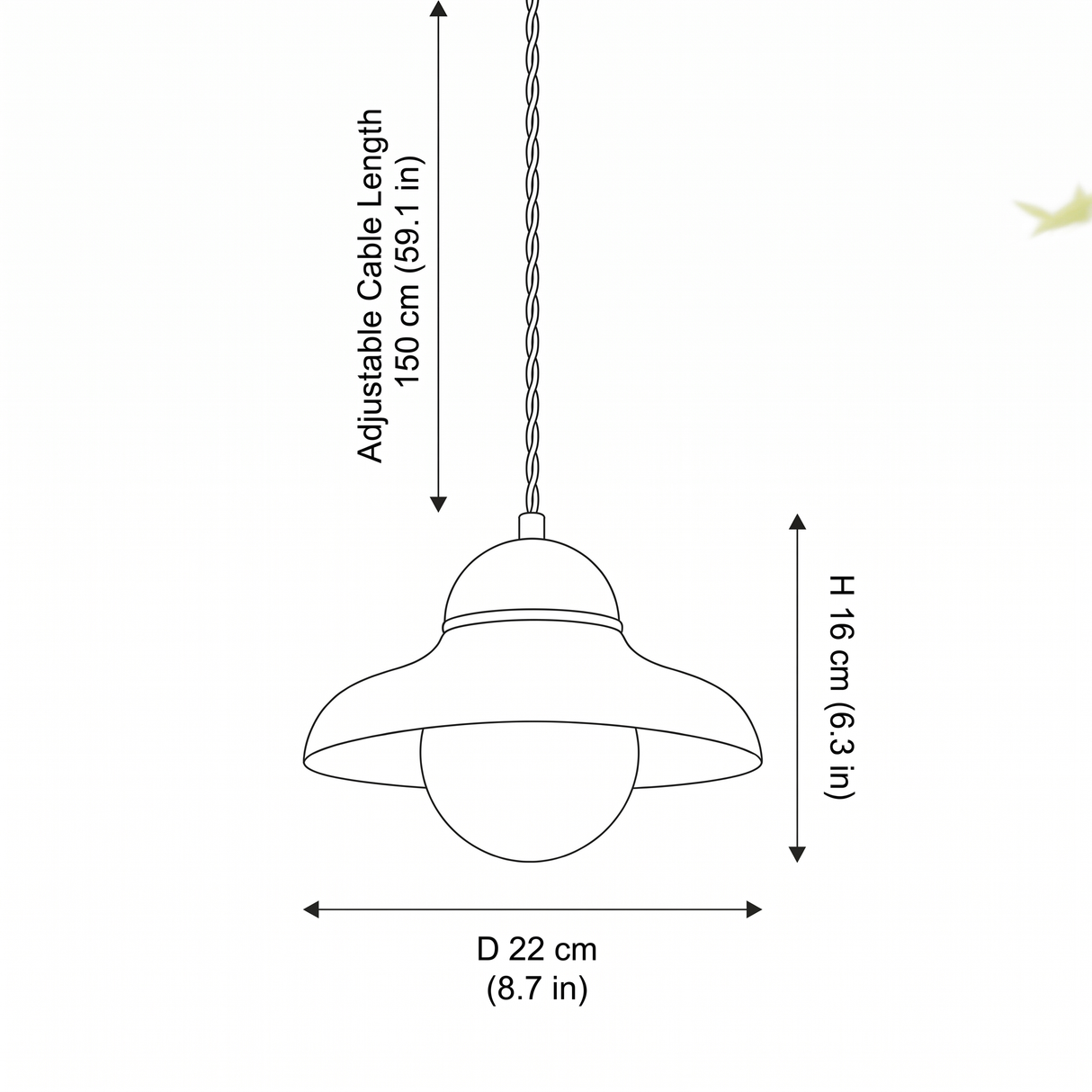 Green Ceramic Pendant Light