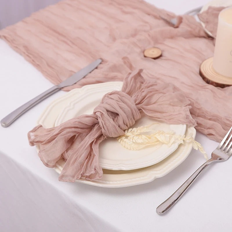 Set of 6 Cotton Gauze Napkins – 50 × 50cm