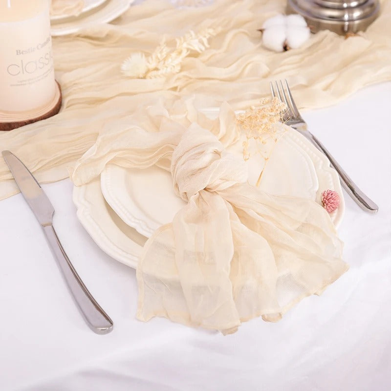 Set of 6 Cotton Gauze Napkins – 50 × 50cm