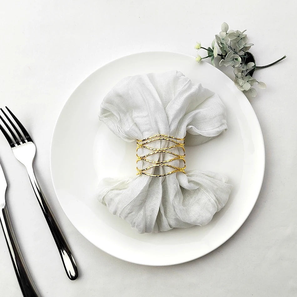 Set of 6 Cotton Gauze Napkins – 50 × 50cm