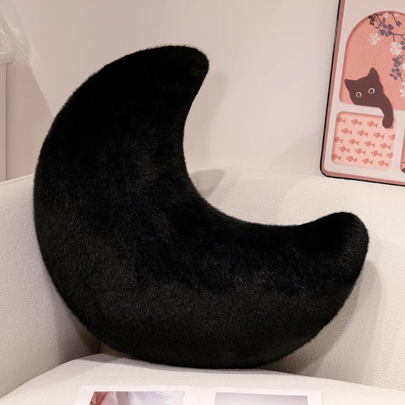 Crescent Moon Plush Cushion – Soft & Cosy