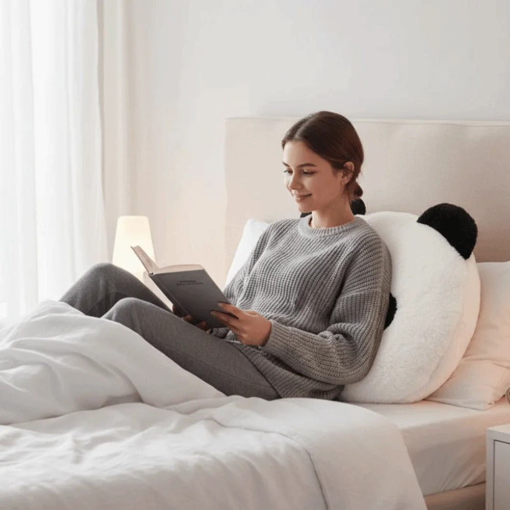 Kawaii Panda Plush Cushion – 30cm