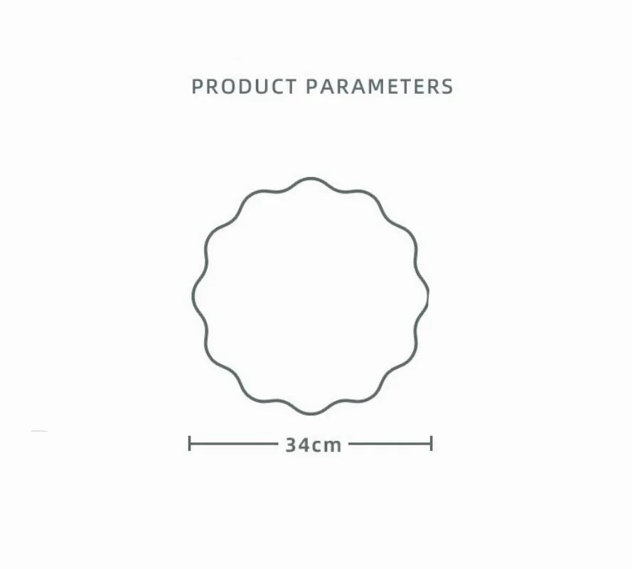 Floral Wave Faux Leather Placemats – 34cm