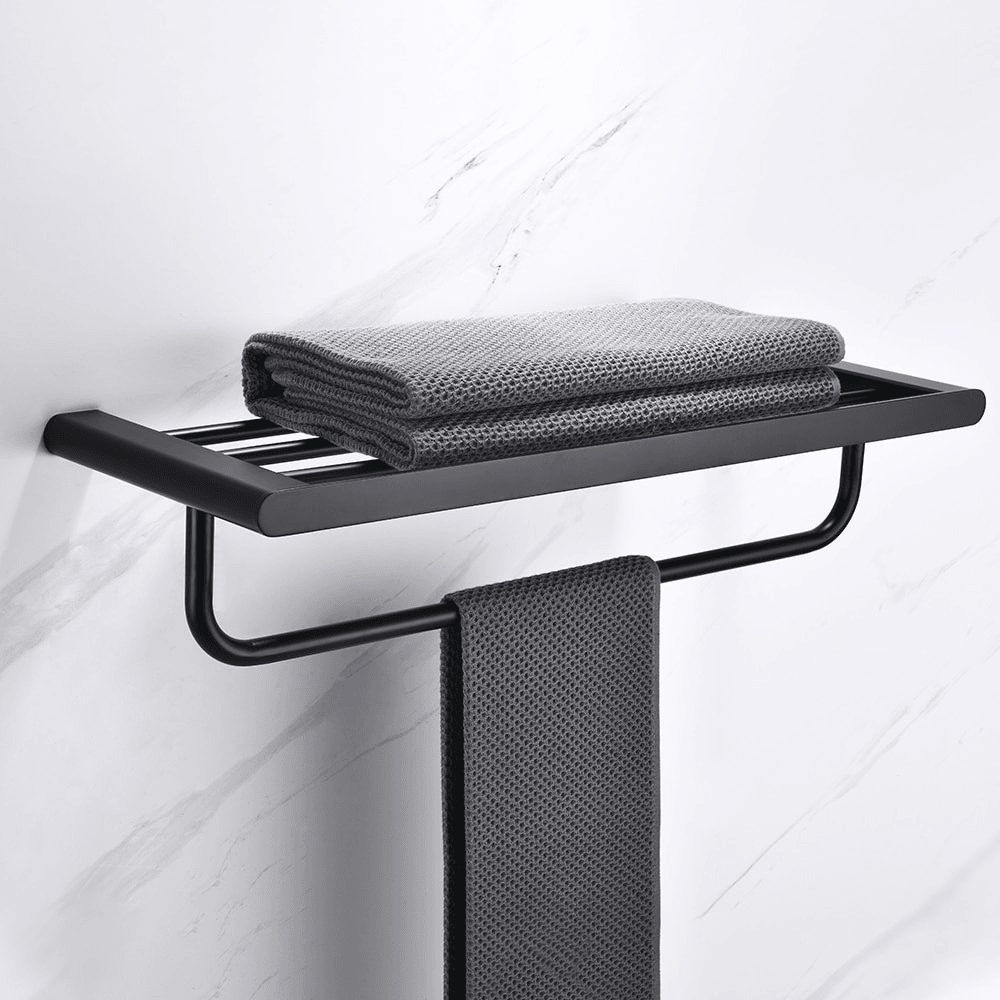 Modern Black Towel Rack