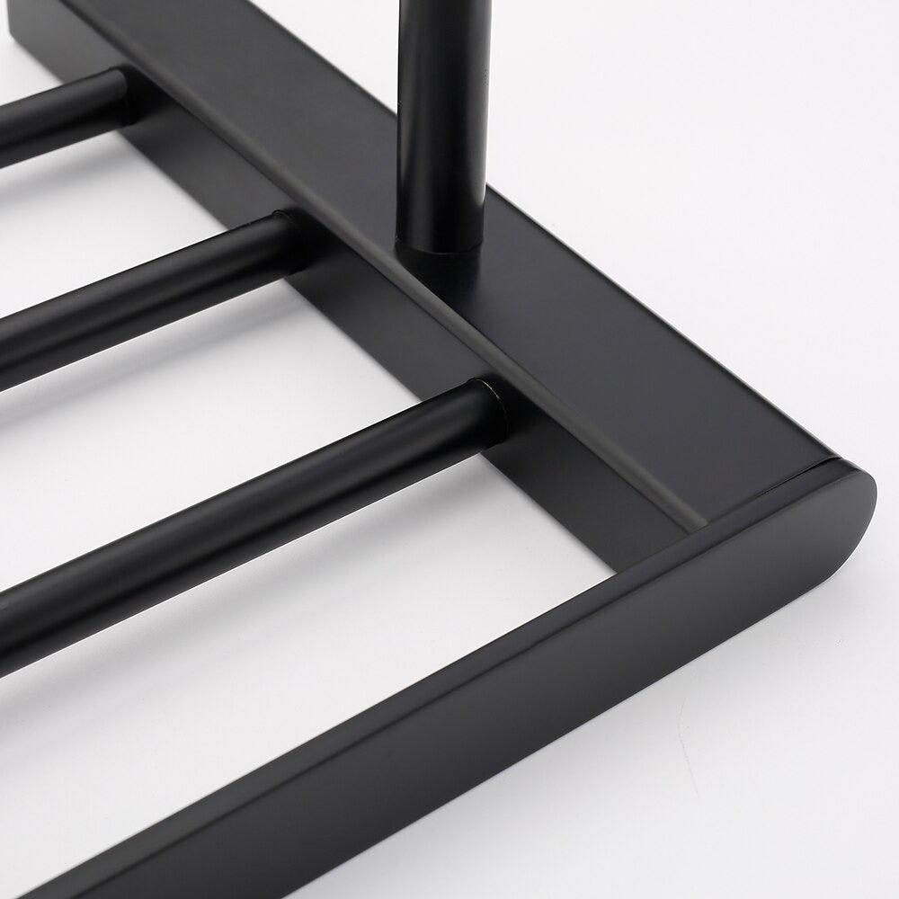 Modern Black Towel Rack