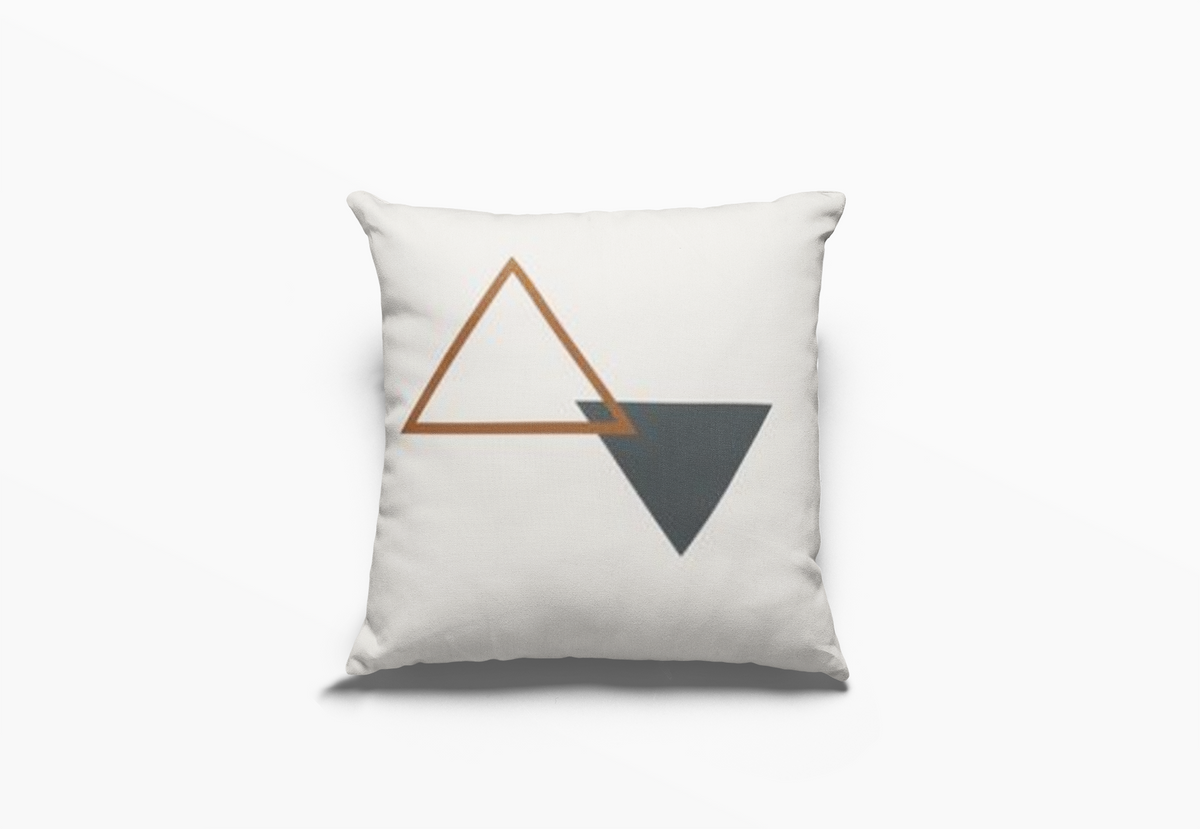 Geometric Linen Cushion Covers – Set of 4, 45 × 45cm