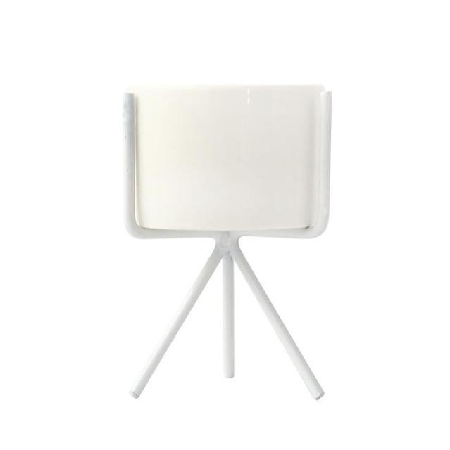 Ceramic Flower Planters with Modern Stand