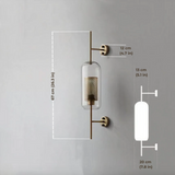Modern Glass Bathroom Wall Light