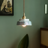 Hand-Painted Ceramic Pendant Light