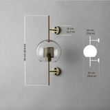 Modern Glass Bathroom Wall Light
