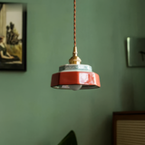 Hand-Painted Ceramic Pendant Light