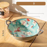Vintage Hand-Painted Ceramic Bowl – 700ml