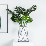 Circular Ceramic Planter & Stand