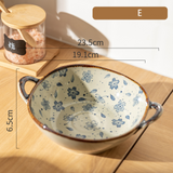 Vintage Hand-Painted Ceramic Bowl – 700ml