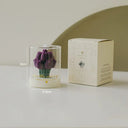 Tulip Bouquet Soy Wax Candle – Glass Dome Gift Candle