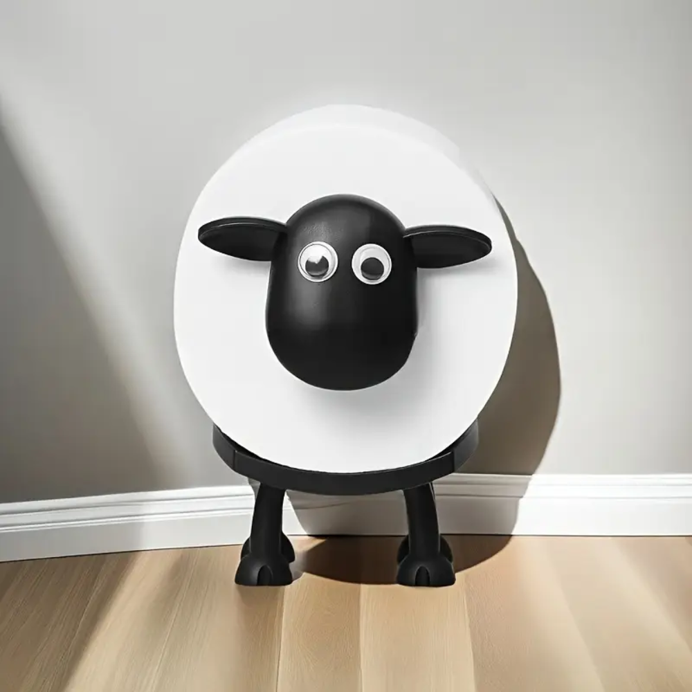 3D Sheep Toilet Roll Holder – Decorative Freestanding Bathroom Storage