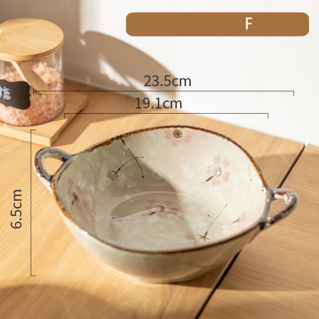 Vintage Hand-Painted Ceramic Bowl – 700ml