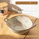 Vintage Hand-Painted Ceramic Bowl – 700ml