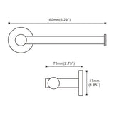 Minimalist Wall-Mounted Toilet Roll Holder