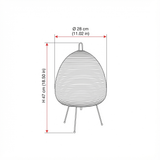 Wabi-Sabi Rice Paper LED Table Lamp