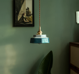 Hand-Painted Ceramic Pendant Light