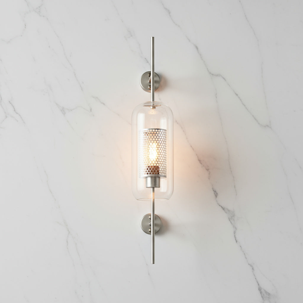 Modern Glass Bathroom Wall Light