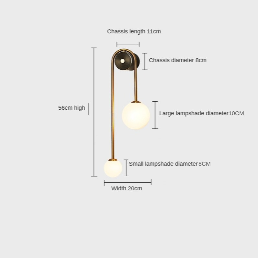 Nordic Gold Wall Light