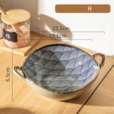 Vintage Hand-Painted Ceramic Bowl – 700ml