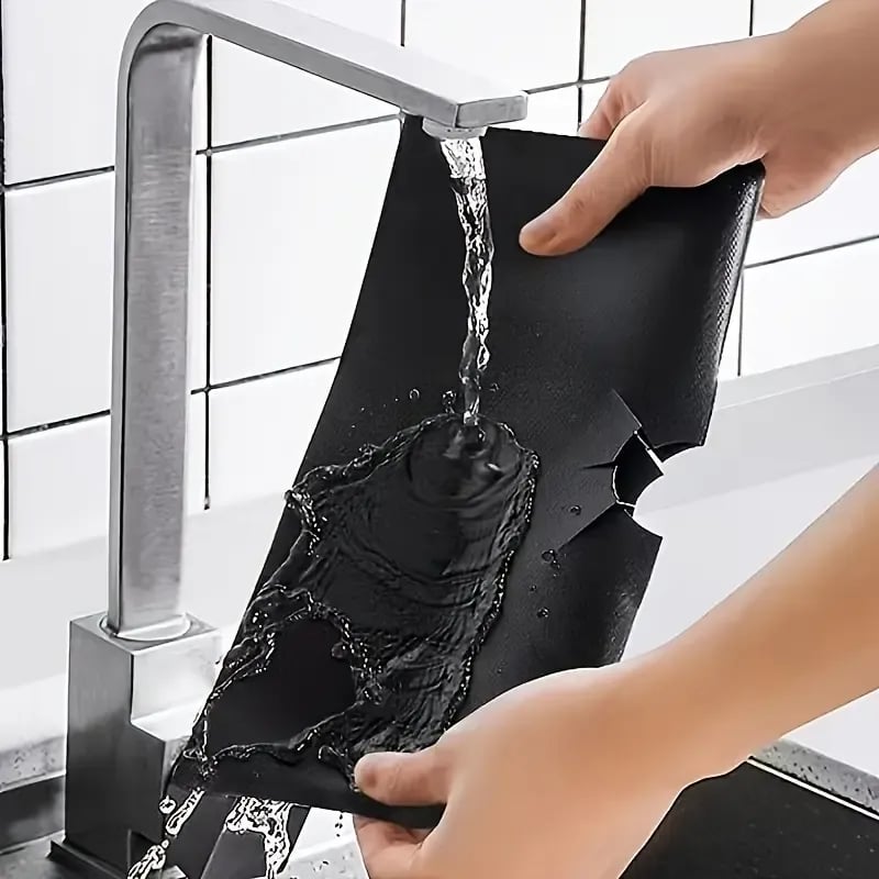 4-Piece Reusable Gas Hob Protectors | Non-Stick, Washable & Heat-Resistant