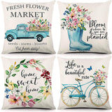 Spring Fresh Floral Cushion Covers – 45 × 45cm