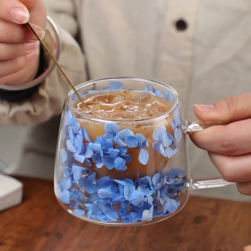 Botanical Double-Walled Glass Mug – 200ml