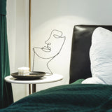 Miro Abstract Line Art Face Sculpture