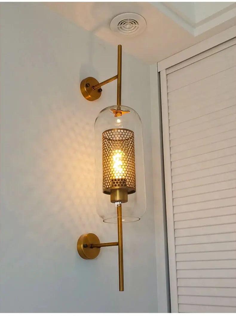 Modern Glass Bathroom Wall Light