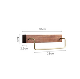 Wooden Wall-Mounted Towel Rail