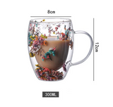 Fall Double-Walled Glass Mug – 300ml