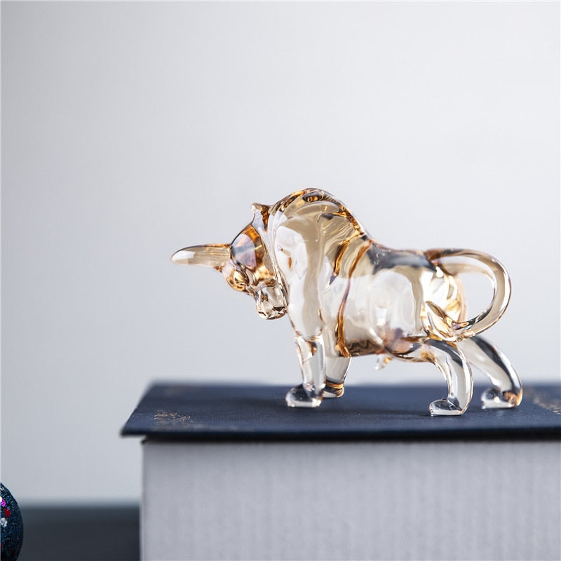 Aureus Crystal Bull Sculpture
